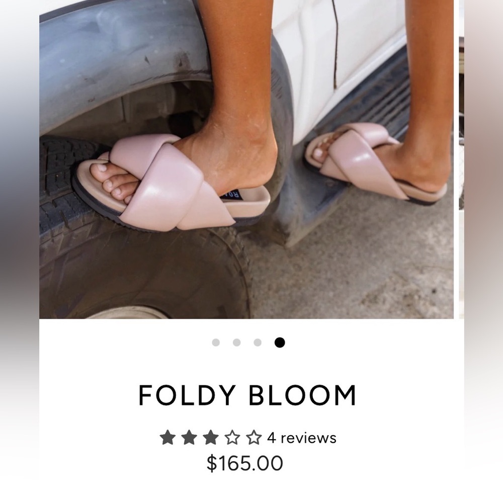 ROAM Foldy Puffy Sandals Tan Brown Slides Women’s 7.5 - Picture 9 of 9